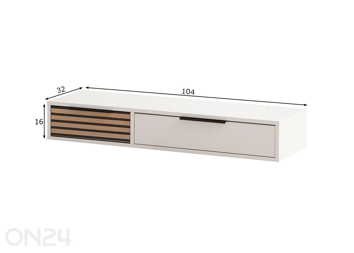 Konsolipöytä Loft kuvasuurennos mitat