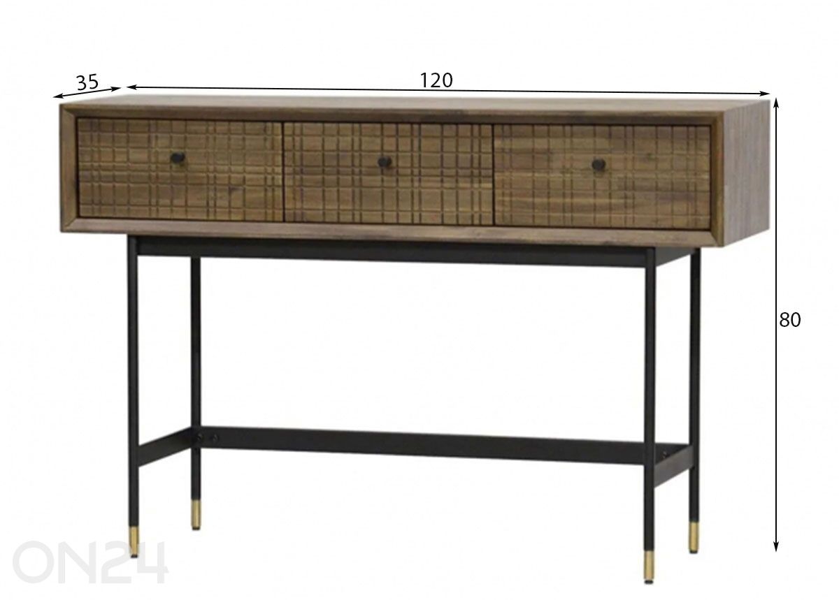 Konsolipöytä Maze kuvasuurennos mitat