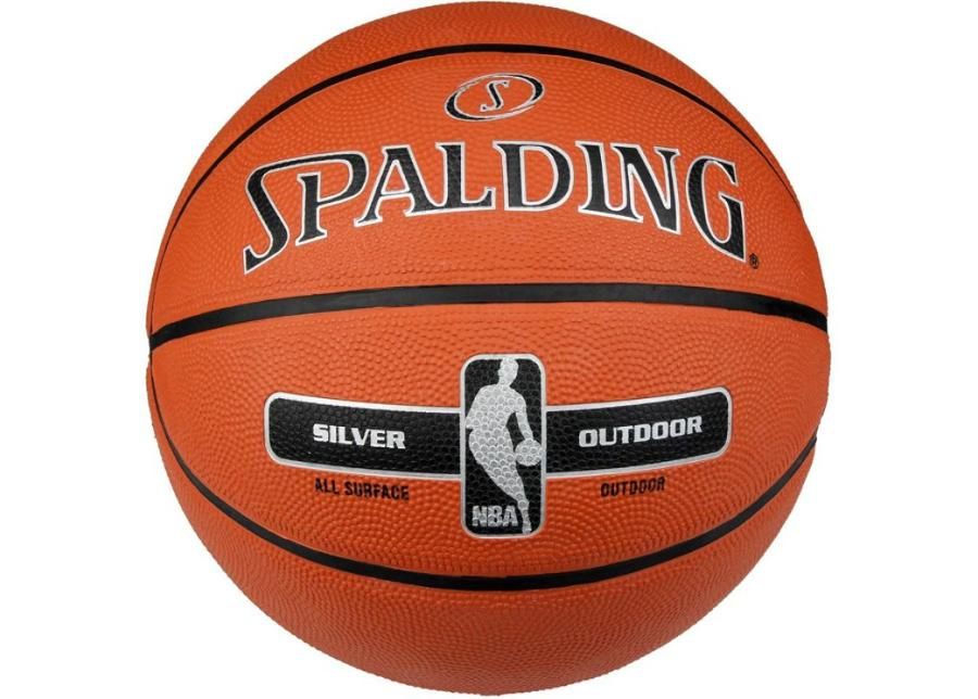 Koripallo Spalding NBA Silver kuvasuurennos