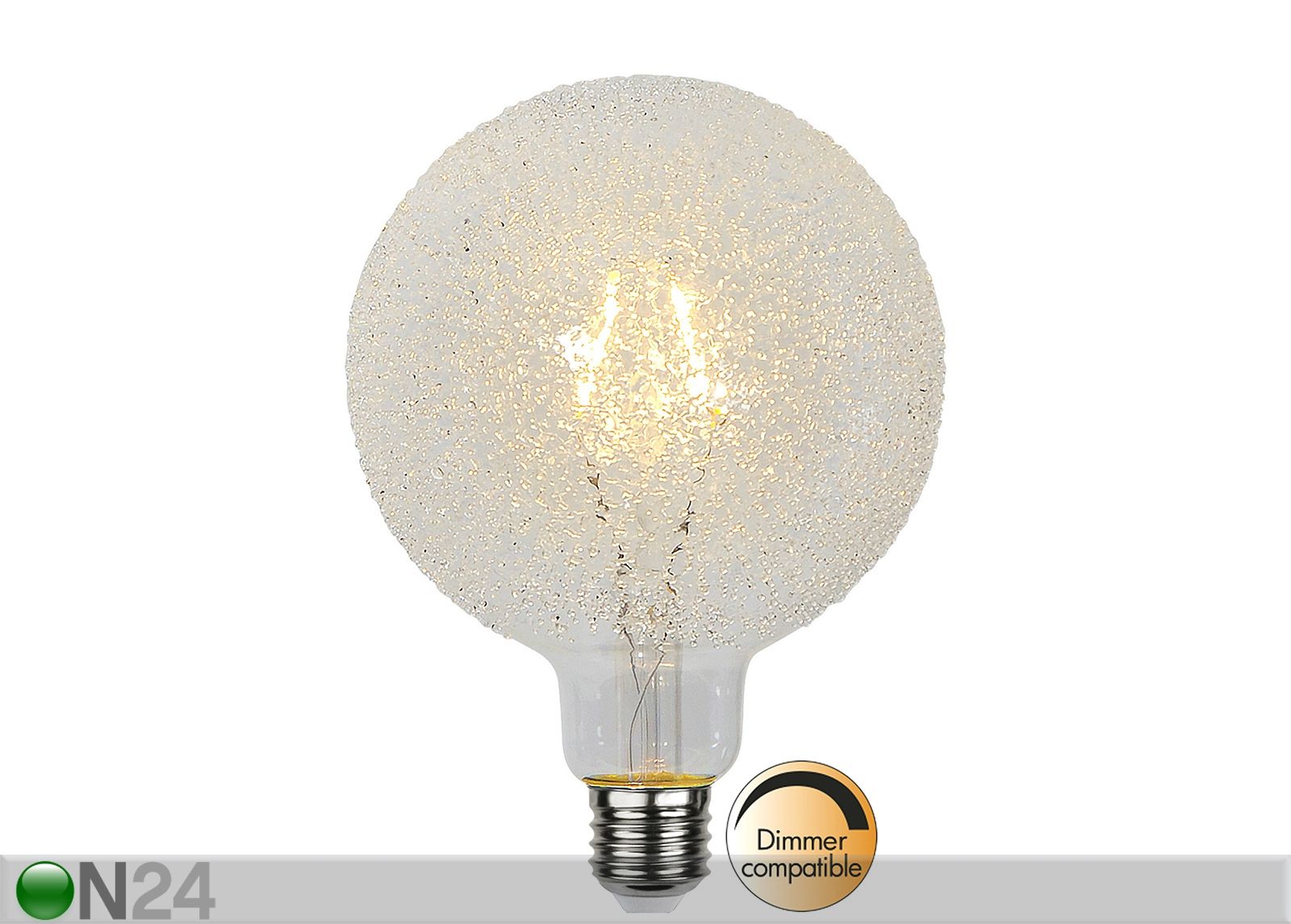 Koristeellinen jäästruktuuri LED-lamppu E27 (1W) kuvasuurennos