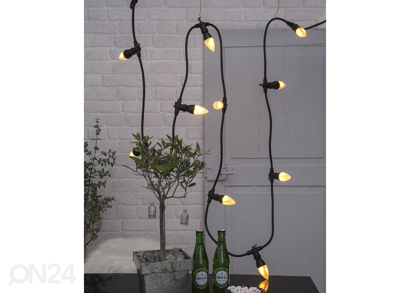 Koristeellinen LED-lamppu E14, palava liekki kuvasuurennos
