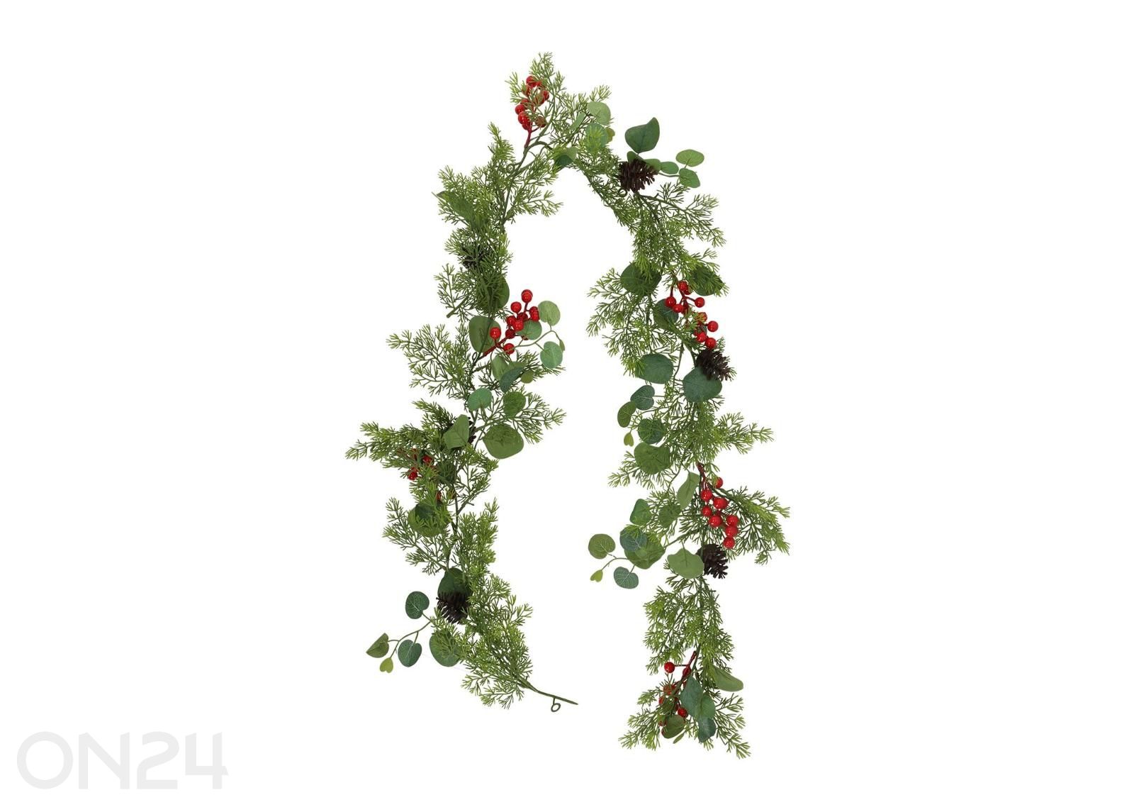 Koristekasvi Greenland, 180 cm, marjoilla ja eukalypuksella kuvasuurennos