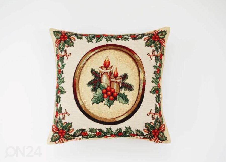 Koristetyyny Holly v.4 vaalea 45x45 cm kuvasuurennos