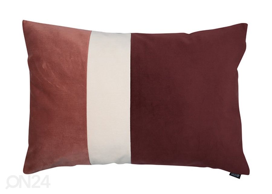 Koristetyyny Velvet Trio Midi roosa & purppura 40x60 cm kuvasuurennos