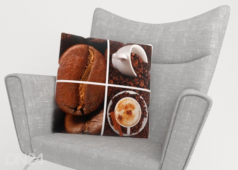 Koristetyynyliina Coffee 1 40x40 cm kuvasuurennos