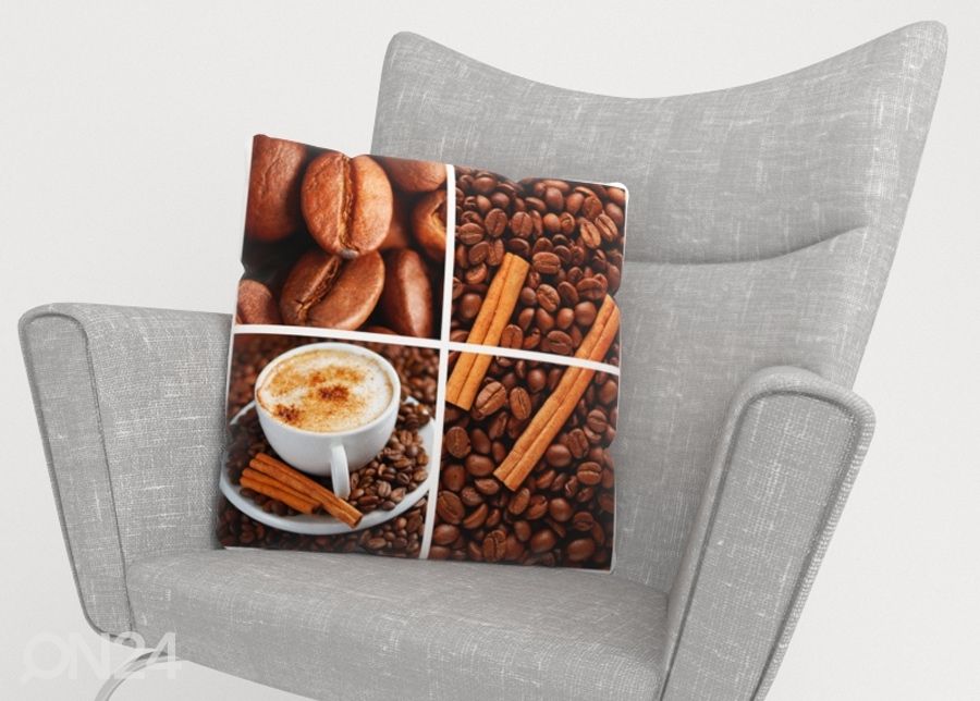 Koristetyynyliina Coffee 3 40x40 cm kuvasuurennos