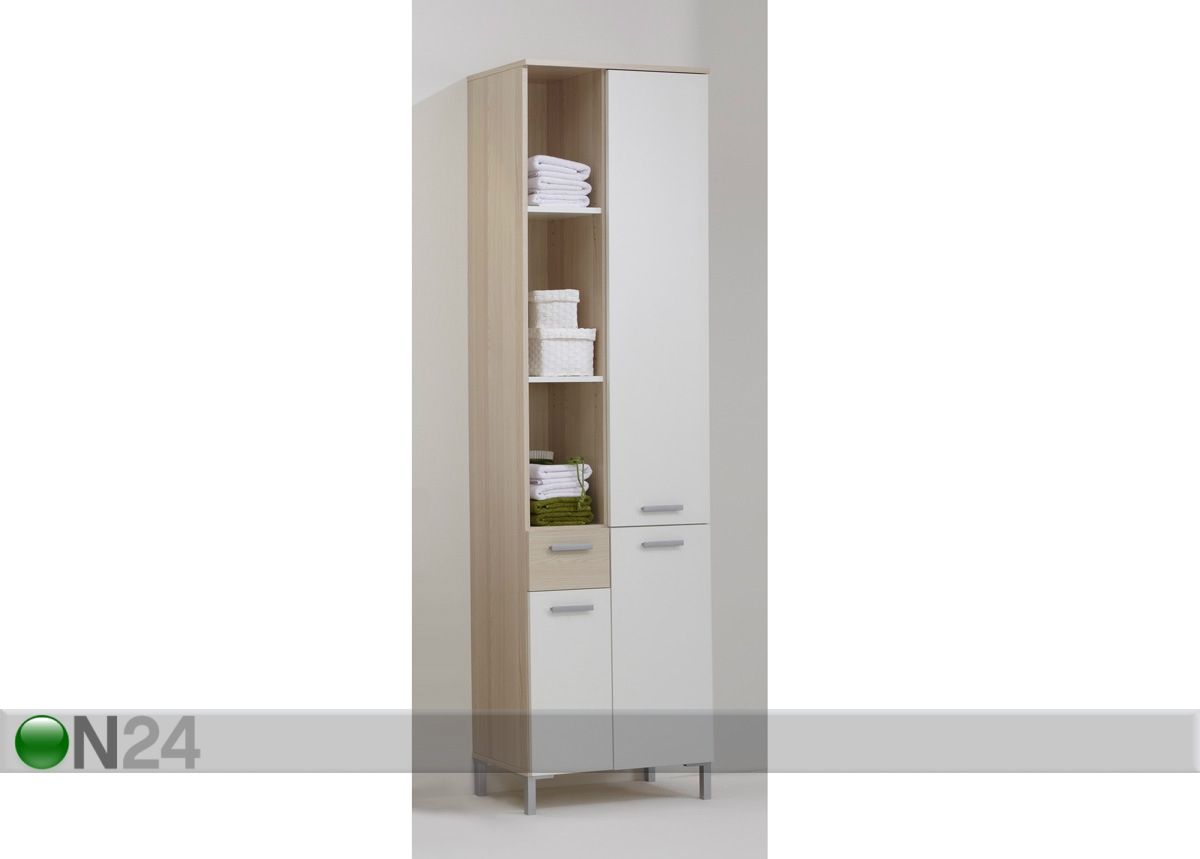 Korkea kylpyhuoneenkaappi LERIDA 4 kuvasuurennos