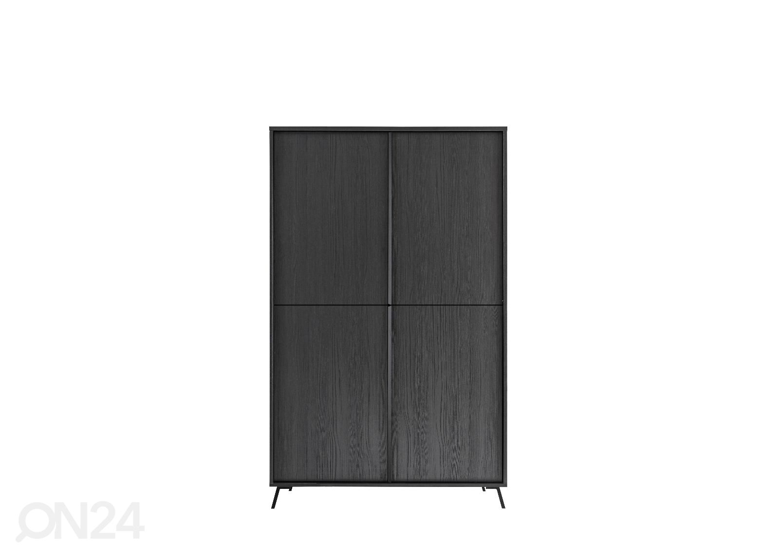 Korkea lipasto City 104 cm, musta kuvasuurennos