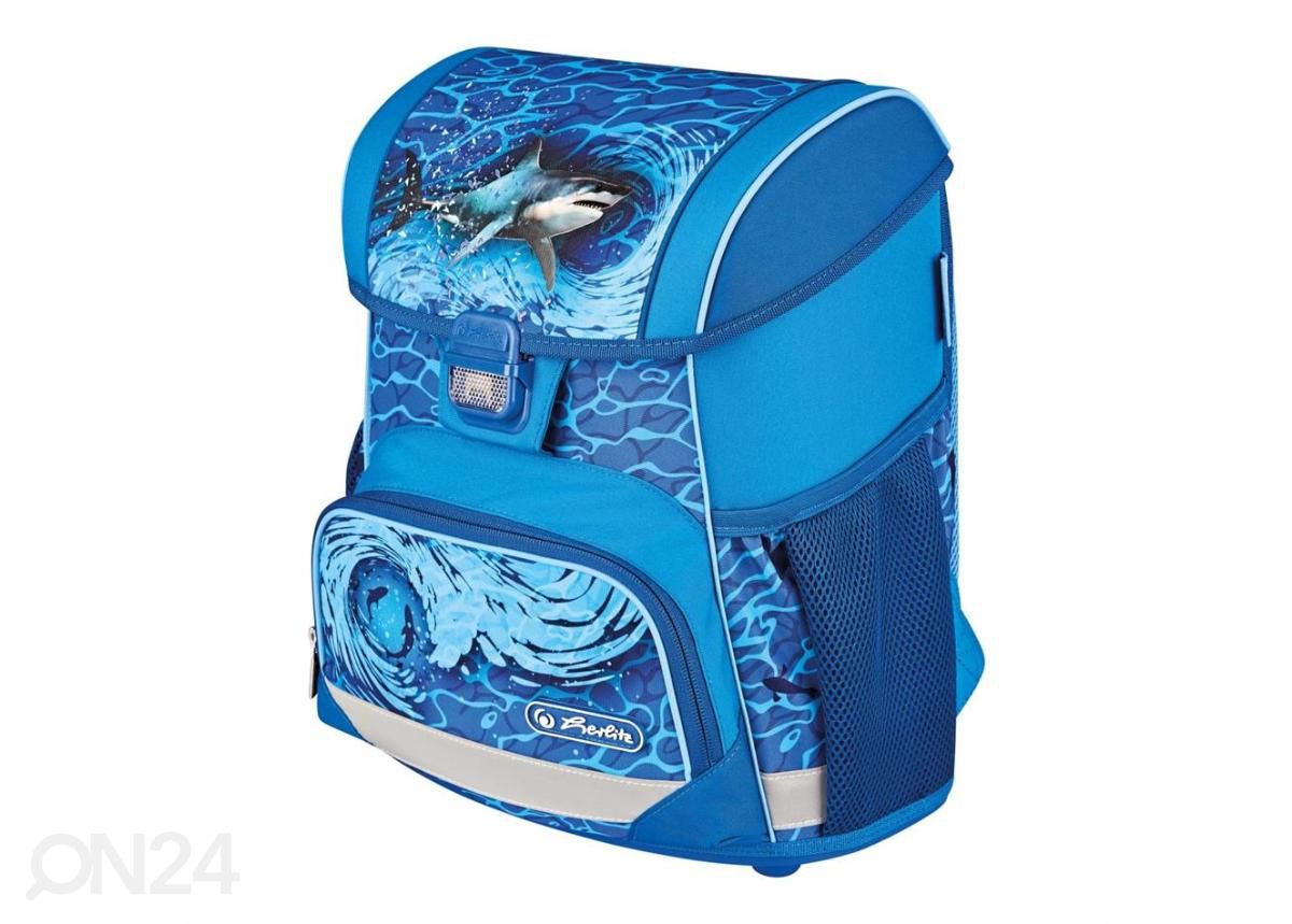 Koululaukku Herlitz Loop Blue Shark 16 L kuvasuurennos