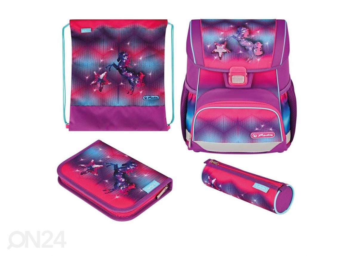 Koululaukku Herlitz Loop Plus Funky Horse 16 L kuvasuurennos