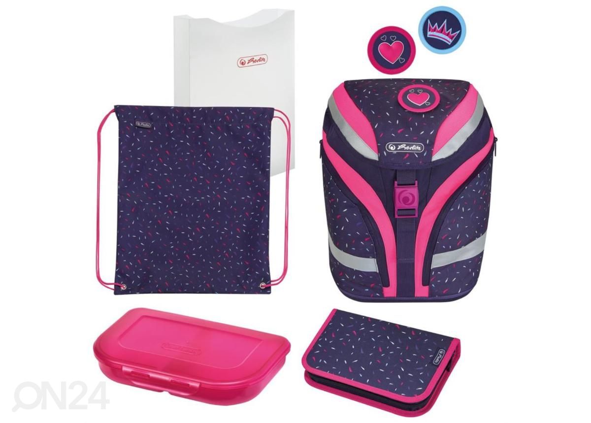 Koulurappu - selkäreppu Softflex Plus Tropical Heart kuvasuurennos