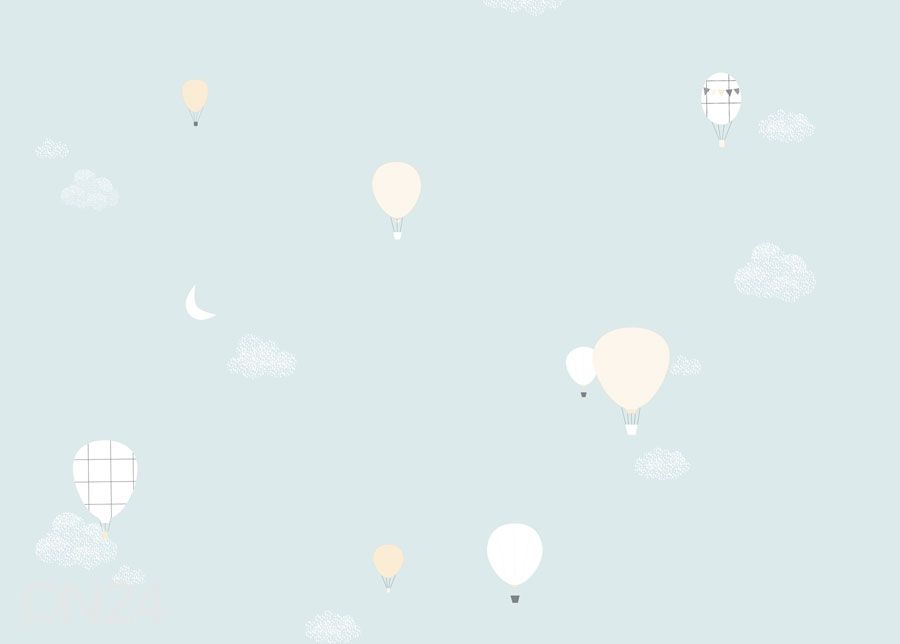 Kuitutapetti Montgolfieres kuvasuurennos