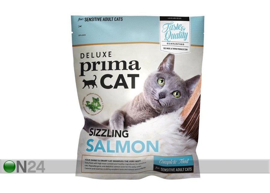 Kuivamuona lohella Deluxe PrimaCat 2x400 g kuvasuurennos
