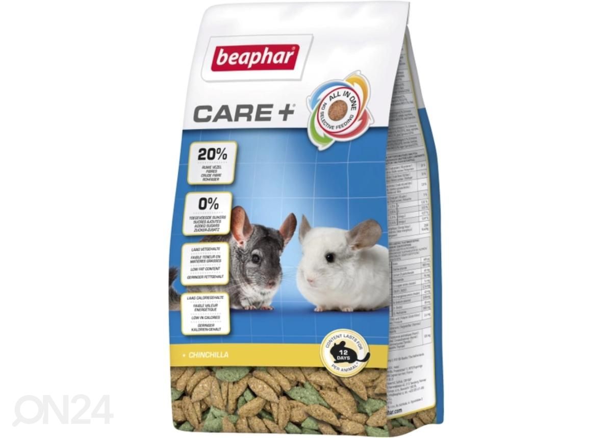 Kuivaruoka Beaphar Care+ Chinchilloille 1,5 kg kuvasuurennos