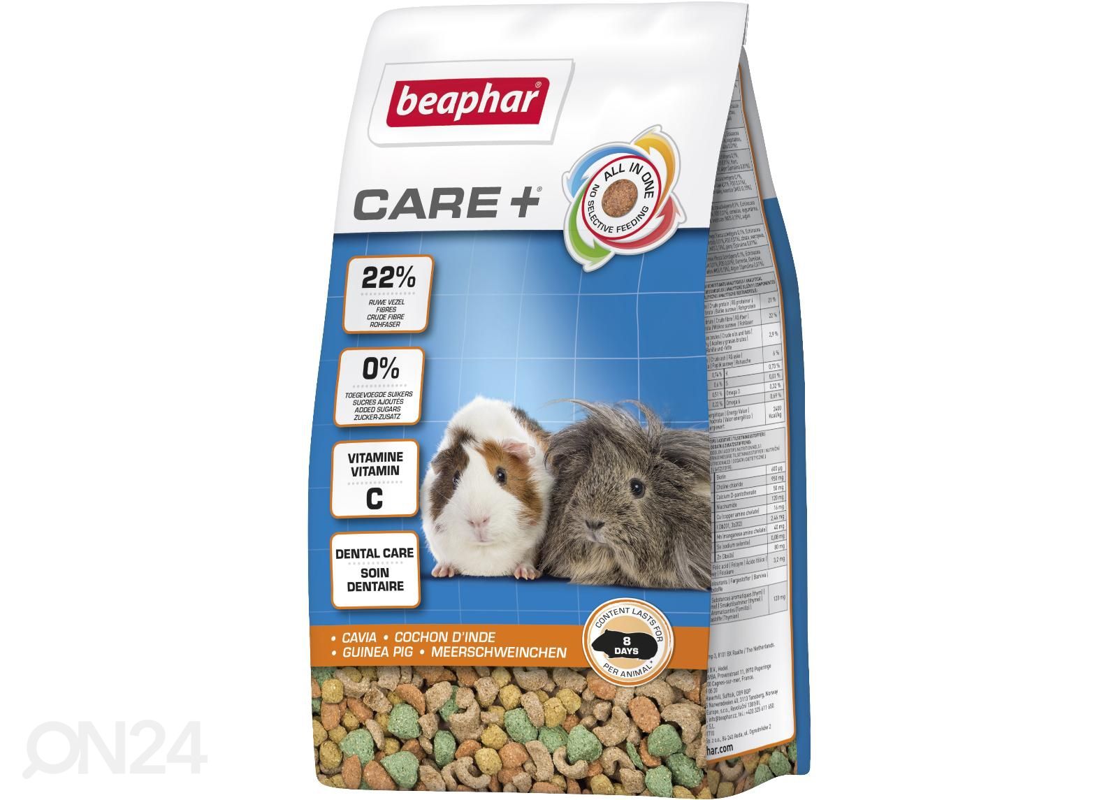 Kuivaruoka marsuille BeapharCare+ Guinea Pig 1,5 kg kuvasuurennos