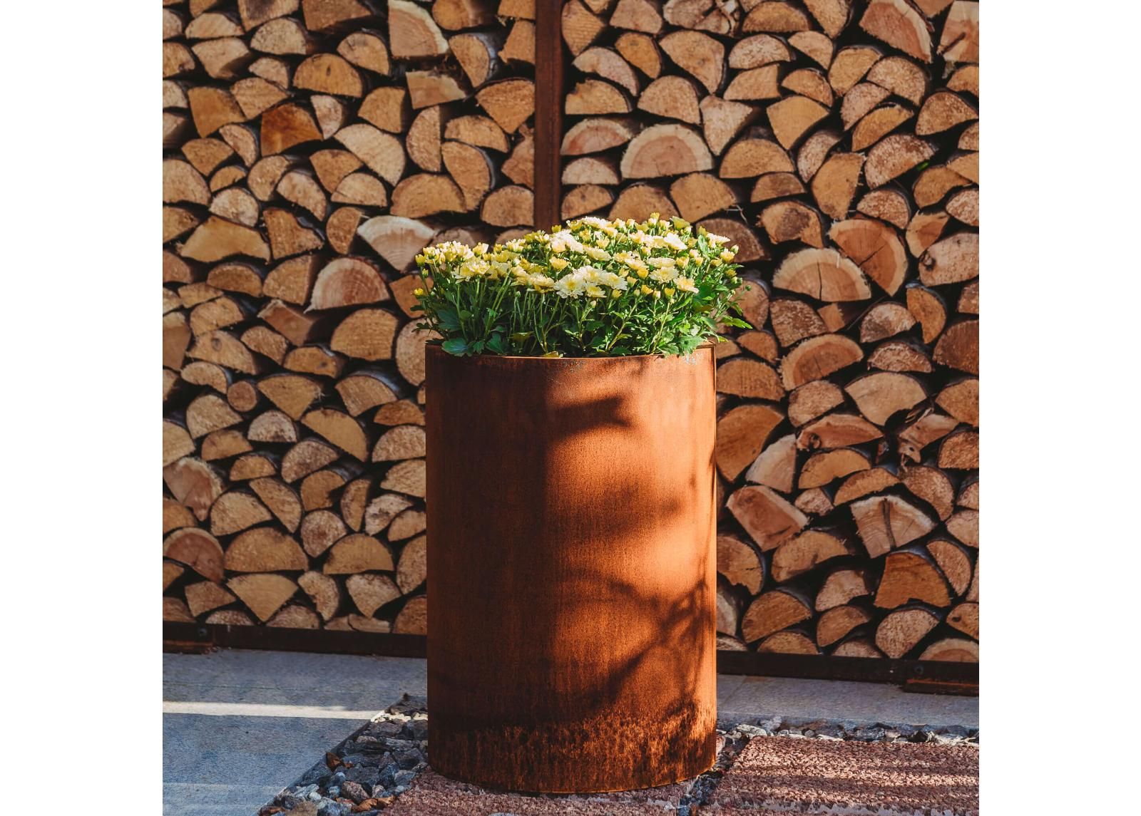 Kukkaruukku Corten terästä Meri-S kuvasuurennos