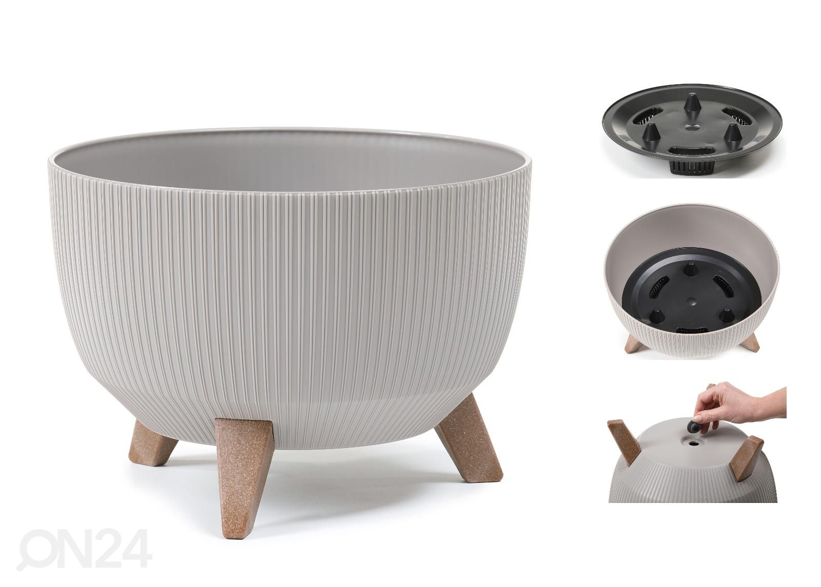 Kukkaruukku jaloilla Roma Jumper Legs Ø 24 cm kuvasuurennos