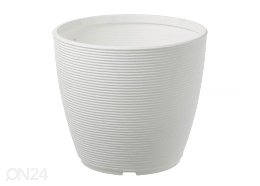 Kukkaruukku Ring Ø38xh32 cm, valkoinen kuvasuurennos