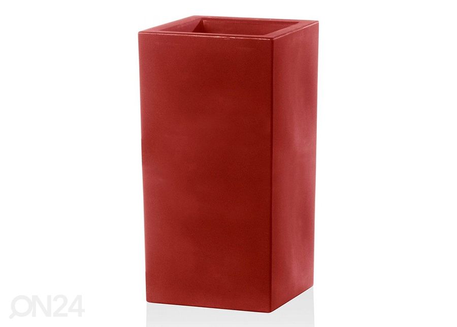 Kukkaruukku Schio Cubo Alto Essential Rosso Cardinale kuvasuurennos