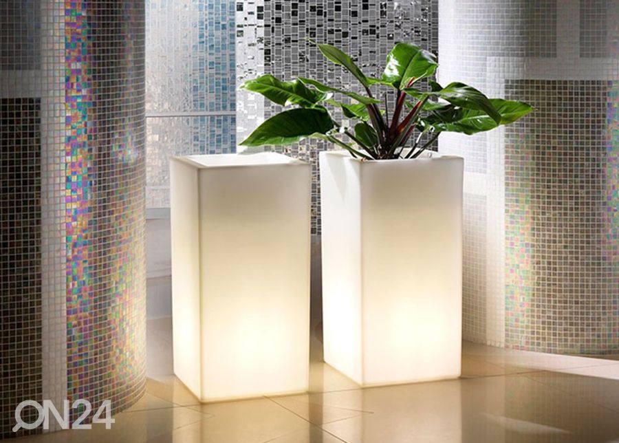 Kukkaruukku Schio Cubo Alto L.Luce Outdoor Neutro kuvasuurennos