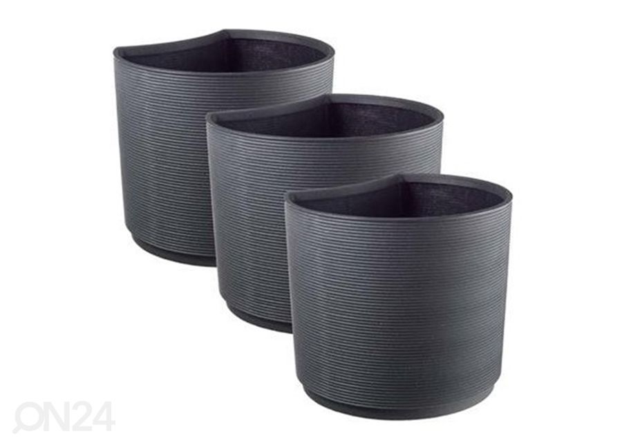 Kukkaruukku Urban Anthracite 3 KPL kuvasuurennos