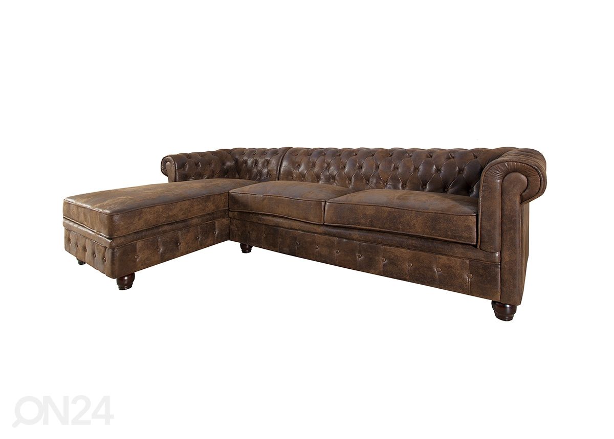 Kulmasohva Chesterfield kuvasuurennos