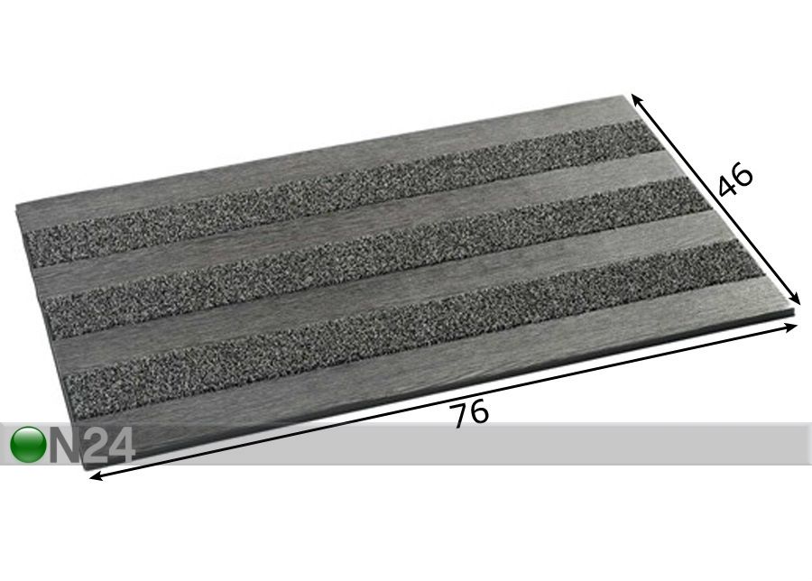 Kuramatto Woodland Steel 46x76 cm kuvasuurennos mitat