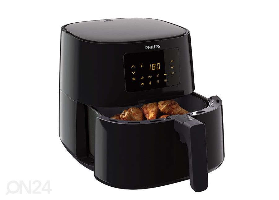 Kuumailmakeitin Philips Essential Airfryer XL, musta kuvasuurennos