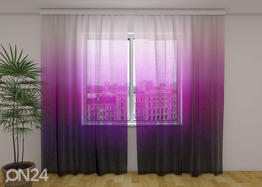 Kuvaverho Purple Watercolor Ombre 240x220 cm kuvasuurennos