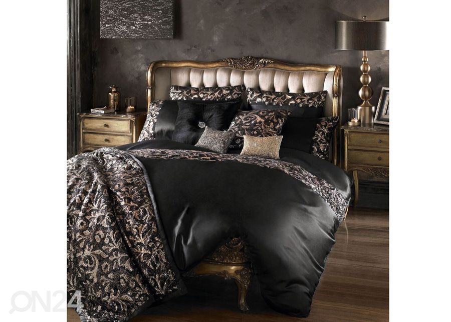 KYLIE MINOGUE pussilakana LAZZARO BLACK 200x200 cm kuvasuurennos