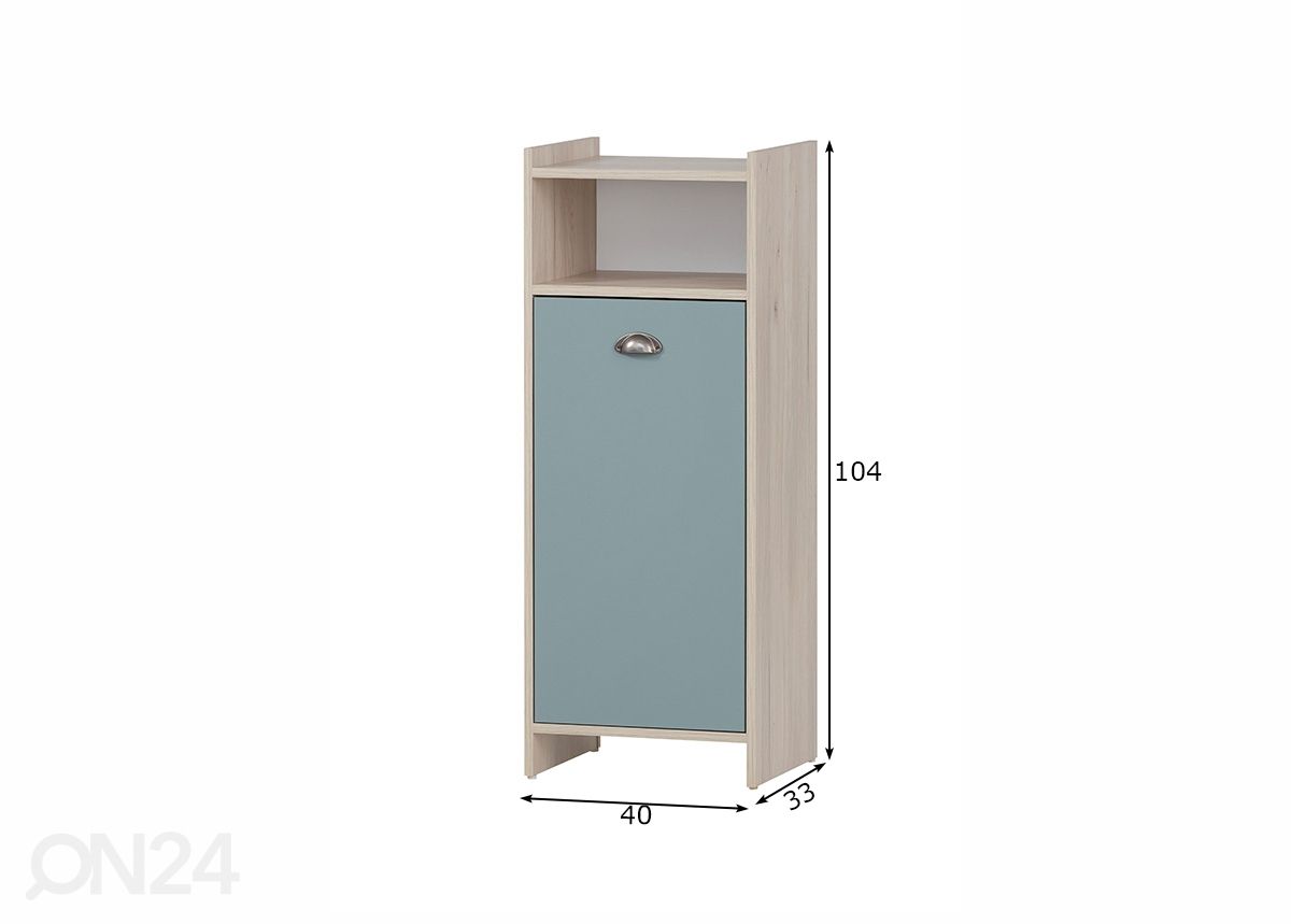 Kylpyhuoneen alakaappi Lindholm 40 cm kuvasuurennos mitat