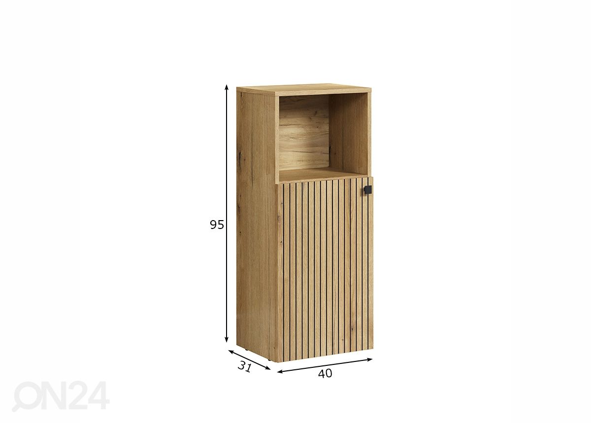 Kylpyhuoneen alakaappi Pure Bliss 40 cm kuvasuurennos mitat
