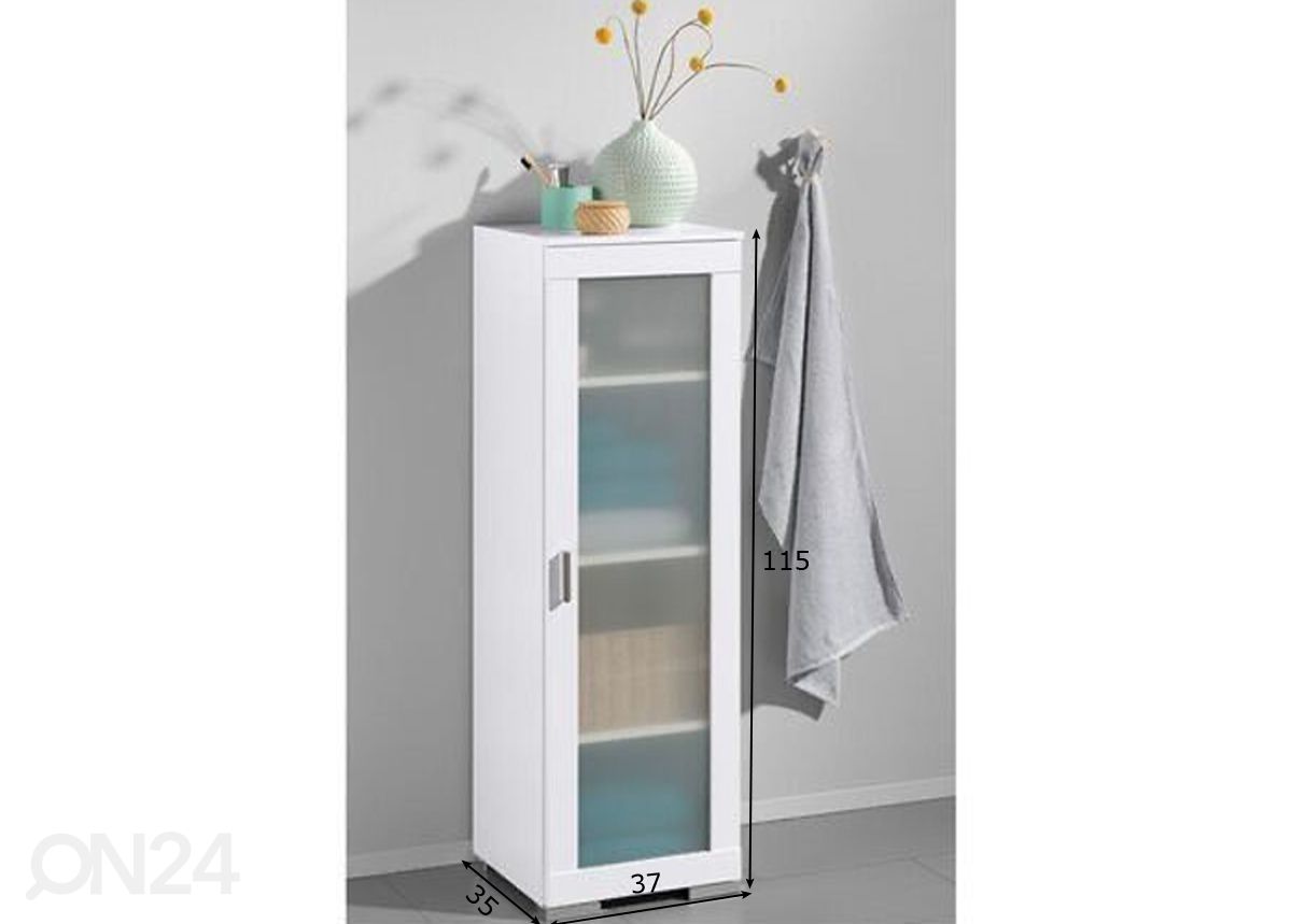 Kylpyhuoneen kaappi Mona 37 cm kuvasuurennos mitat
