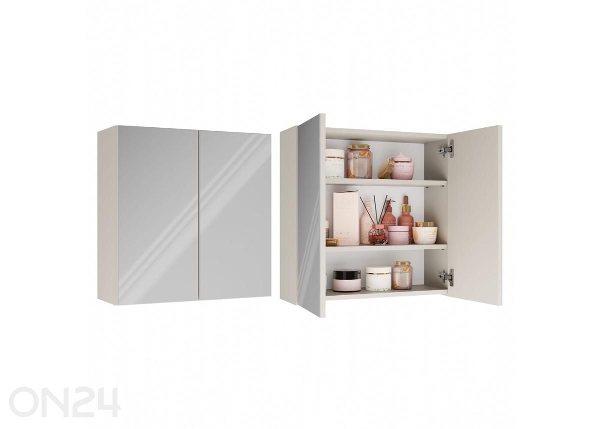 Kylpyhuoneen kaappi peilillä kuvasuurennos