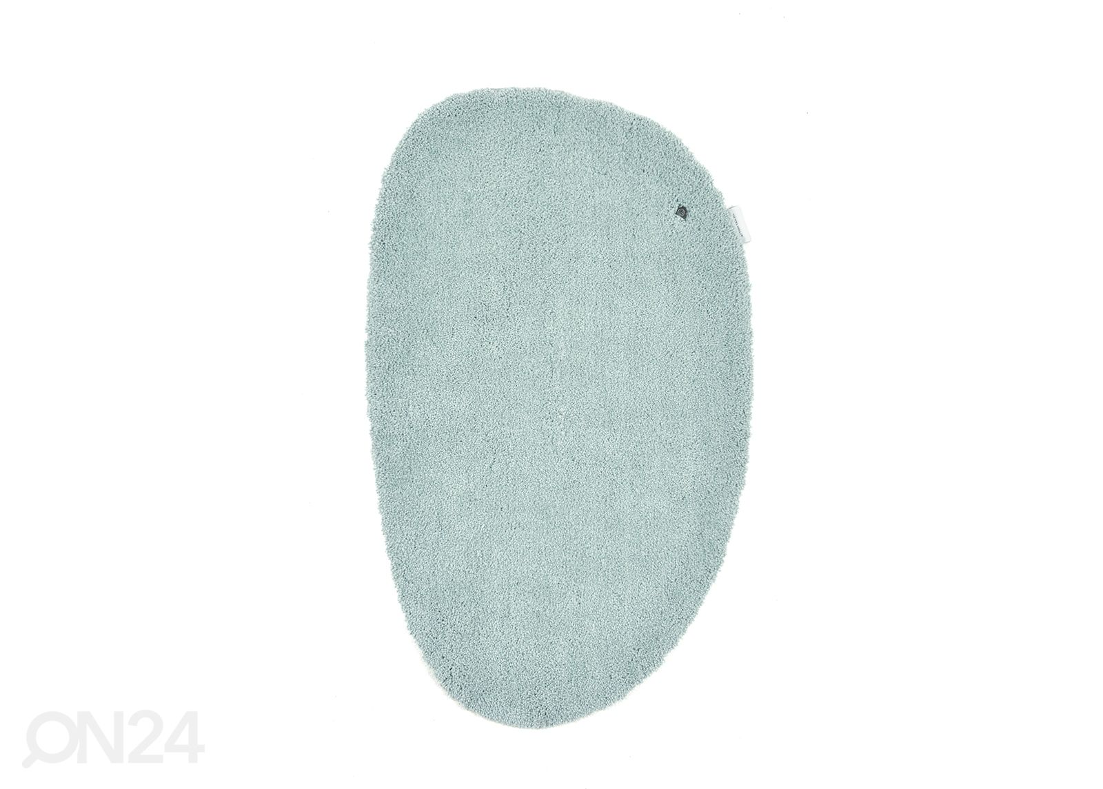 Kylpyhuoneen matto om Tailor Cozy Bath Uni Pebble 60x100 cm, mintunvihreä kuvasuurennos