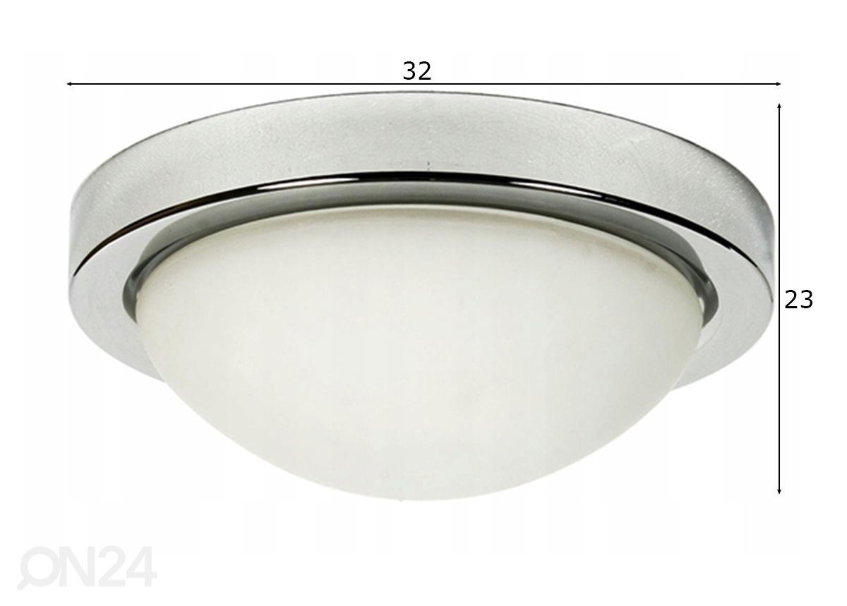 Kylpyhuoneen valaisin Roda Ø 32cm kuvasuurennos mitat