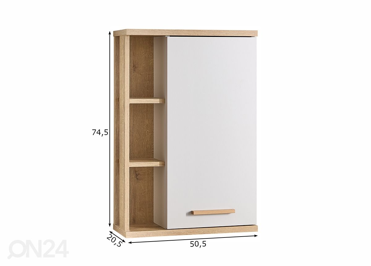 Kylpyhuoneen yläkaappi 966 kuvasuurennos mitat