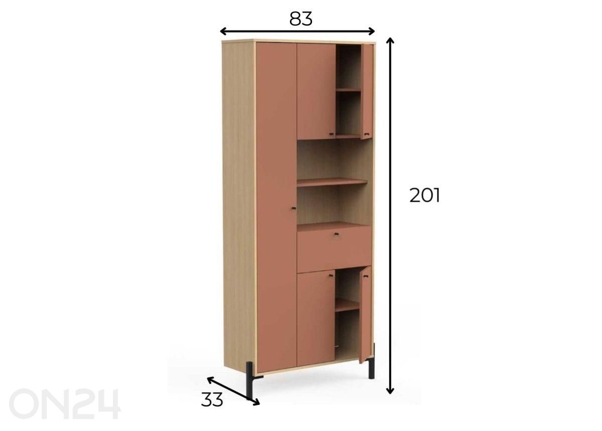 Kylpyhuonekaappi Elisa peilillä 5u1s kuvasuurennos mitat