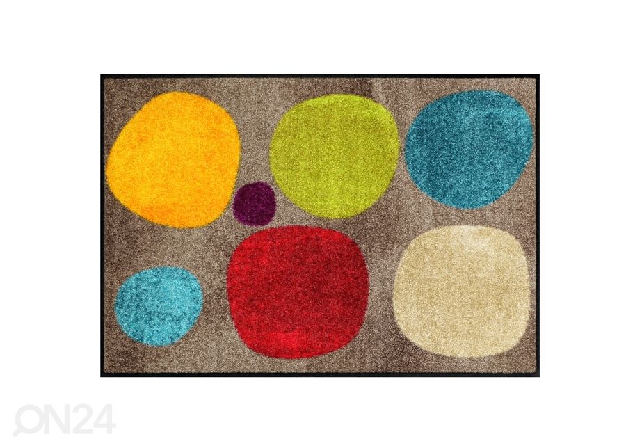 Kynnysmatto Broken Dots Colourful 50x75 cm kuvasuurennos