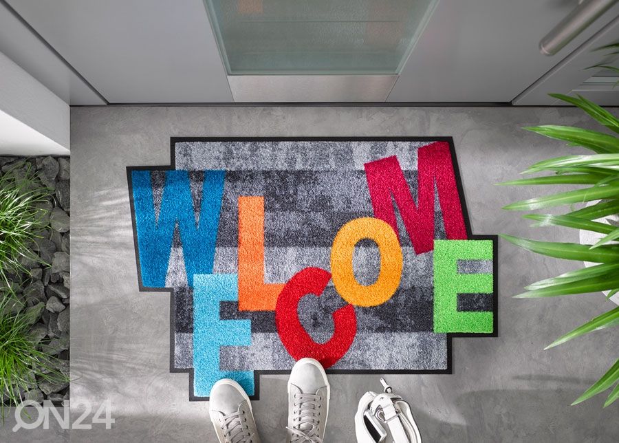 Kynnysmatto Crazy Welcome 60x85 cm kuvasuurennos