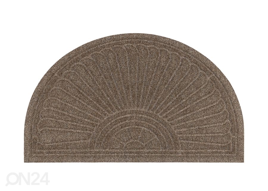 Kynnysmatto Dune Halfmoon taupe 85x55 cm kuvasuurennos