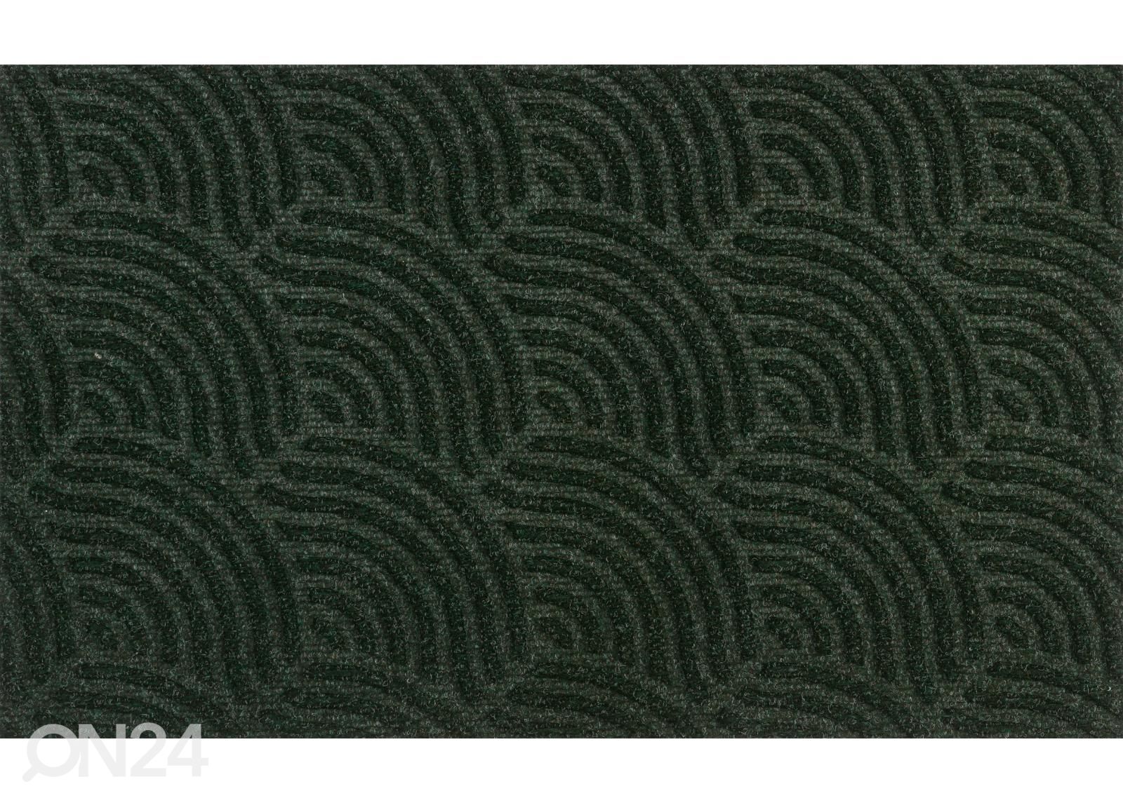 Kynnysmatto Dune Waves midnight green 45x75 cm kuvasuurennos