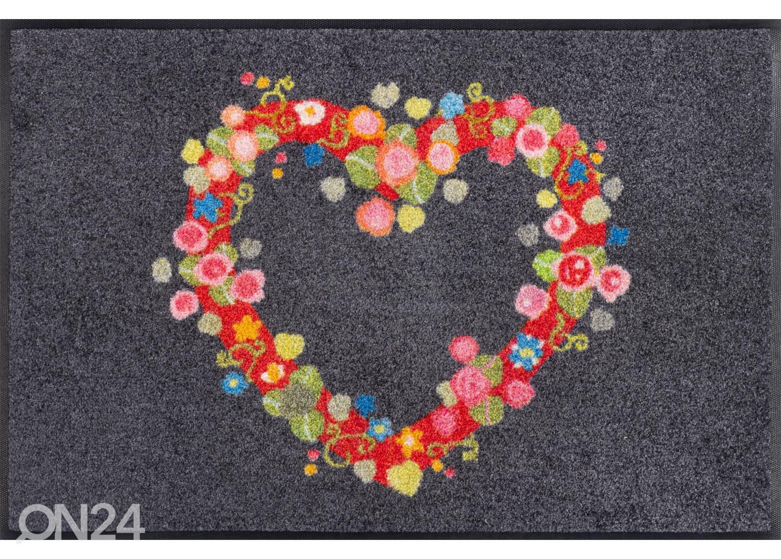 Kynnysmatto Floral Romance 50x75 cm kuvasuurennos