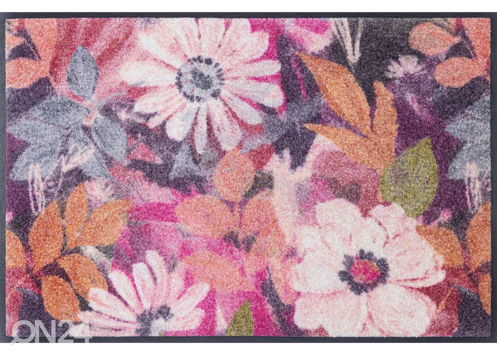 Kynnysmatto Kukat 50x75 cm kuvasuurennos