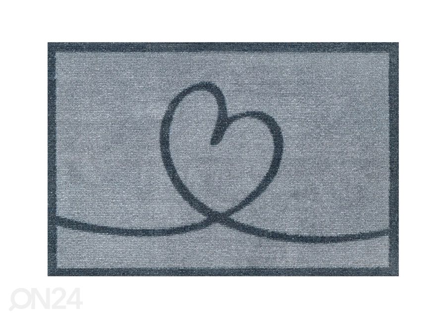Kynnysmatto Lovita harmaa 50x72 cm kuvasuurennos