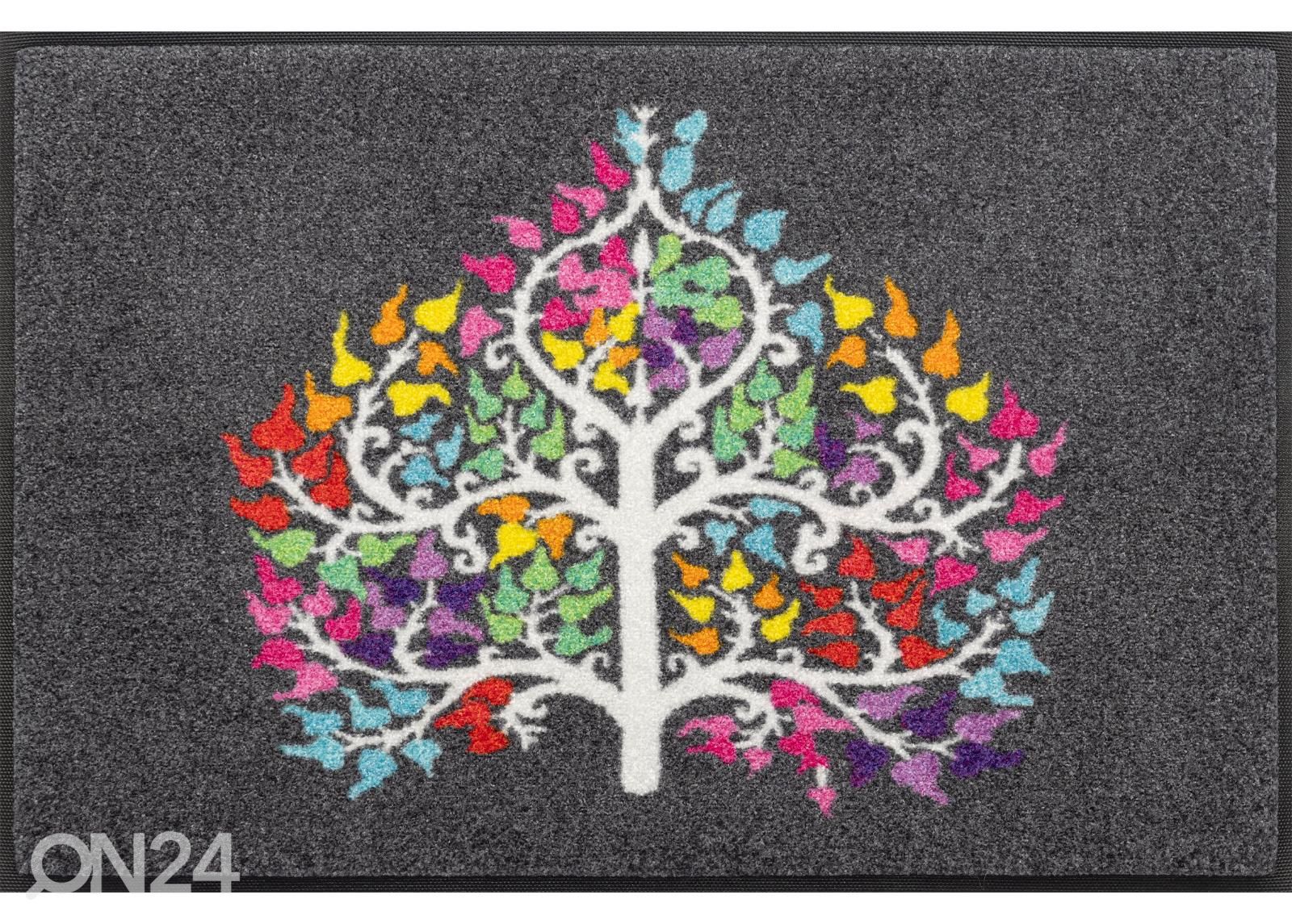 Kynnysmatto Tree Heart 50x75 cm kuvasuurennos