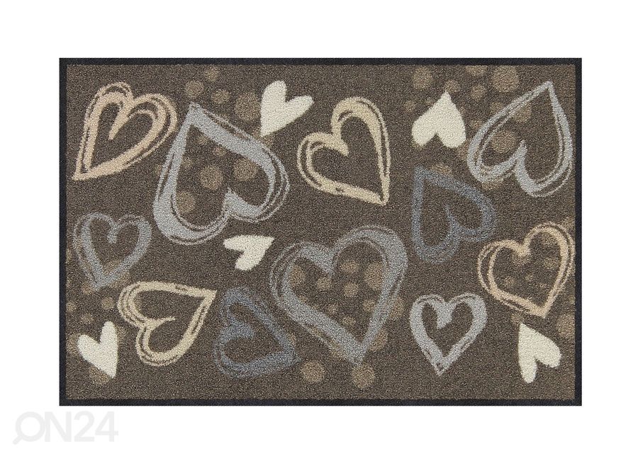 Kynnysmatto Valentine Hearts city-chic 50x75 cm kuvasuurennos