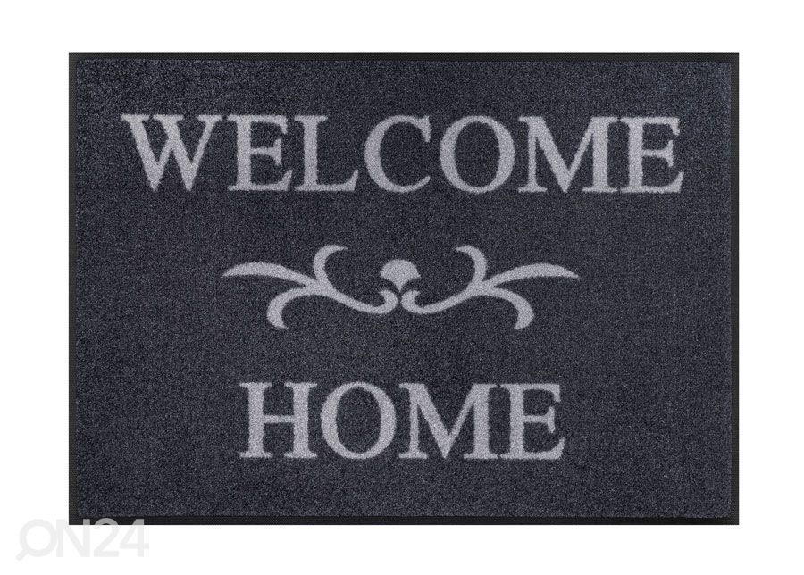 Kynnysmatto Welcome Home anthrazit 60x85 cm kuvasuurennos