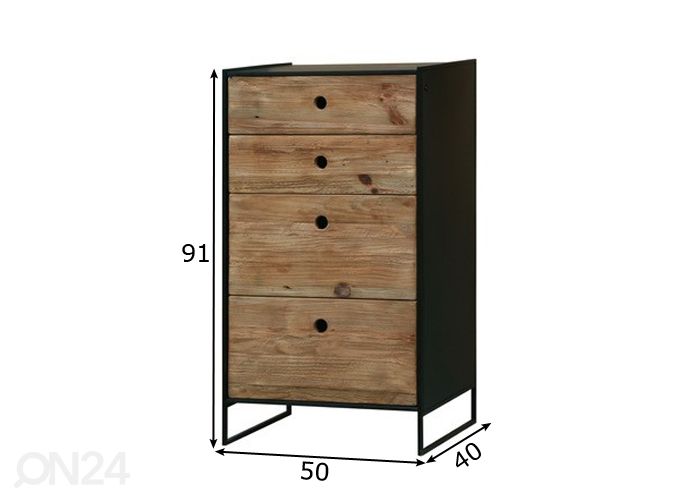 Laatikosto Vaxjo-75 kuvasuurennos mitat
