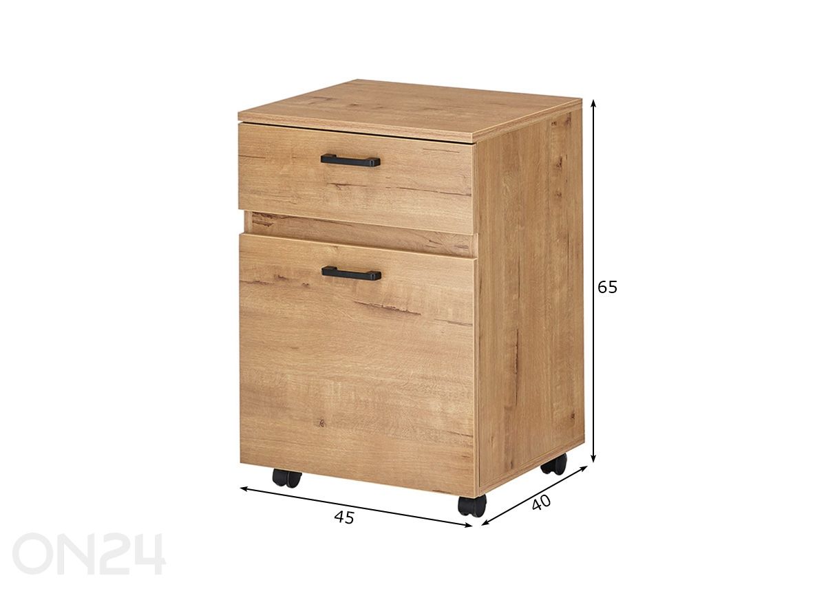 Laatikostoyksikkö Corinth kuvasuurennos mitat